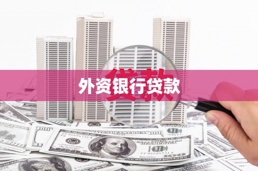 赤壁外资银行贷款