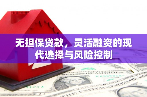 赤壁无担保贷款，灵活融资的现代选择与风险控制