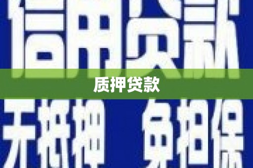 赤壁质押贷款