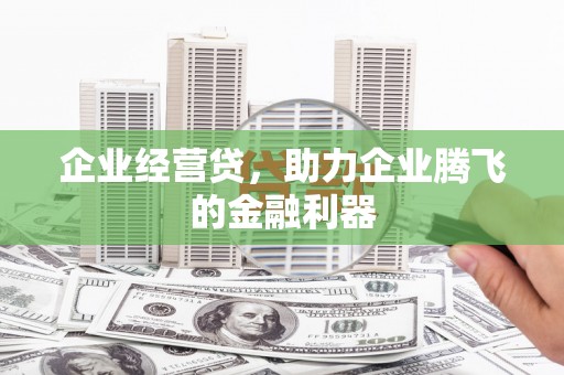 赤壁企业经营贷，助力企业腾飞的金融利器