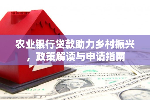 赤壁农业银行贷款助力乡村振兴，政策解读与申请指南