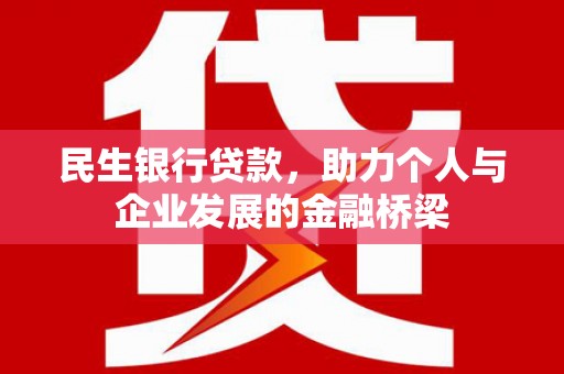 赤壁民生银行贷款，助力个人与企业发展的金融桥梁