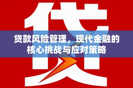 赤壁贷款风险管理，现代金融的核心挑战与应对策略