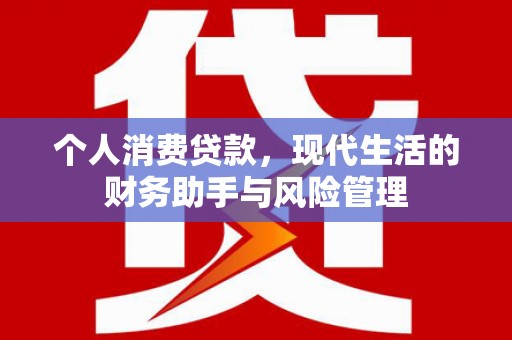 赤壁个人消费贷款，现代生活的财务助手与风险管理